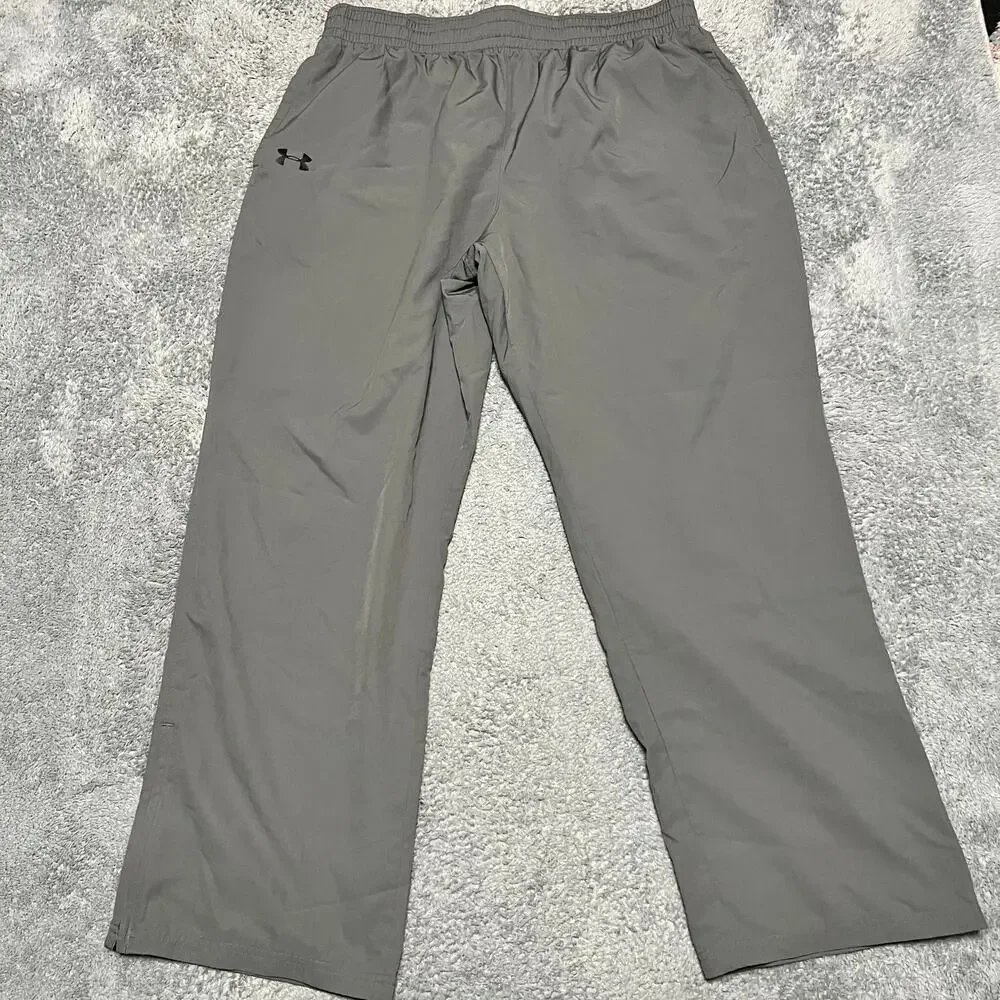 Under Armour Pants Mens XXL Woven Vital Workout Gray Loose Performance